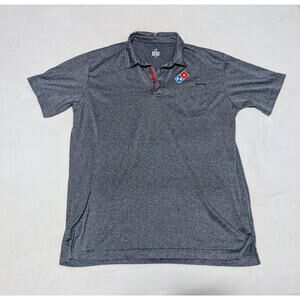 Dominoes Pizza Uniform Men's Blue Shirt Size L